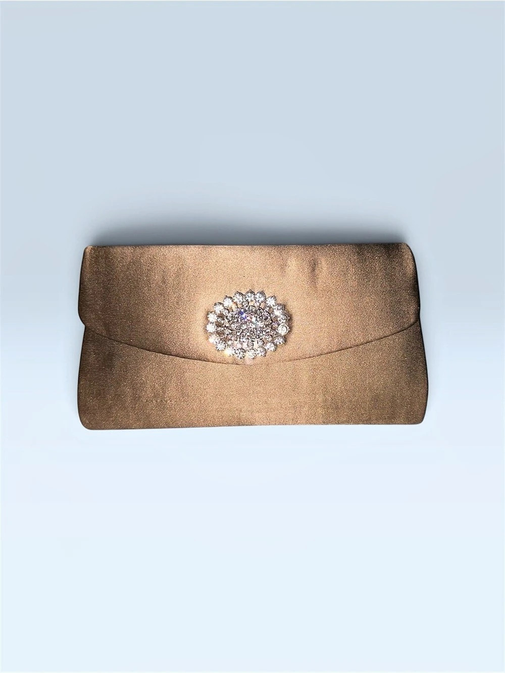 Embellished Brown Clutch